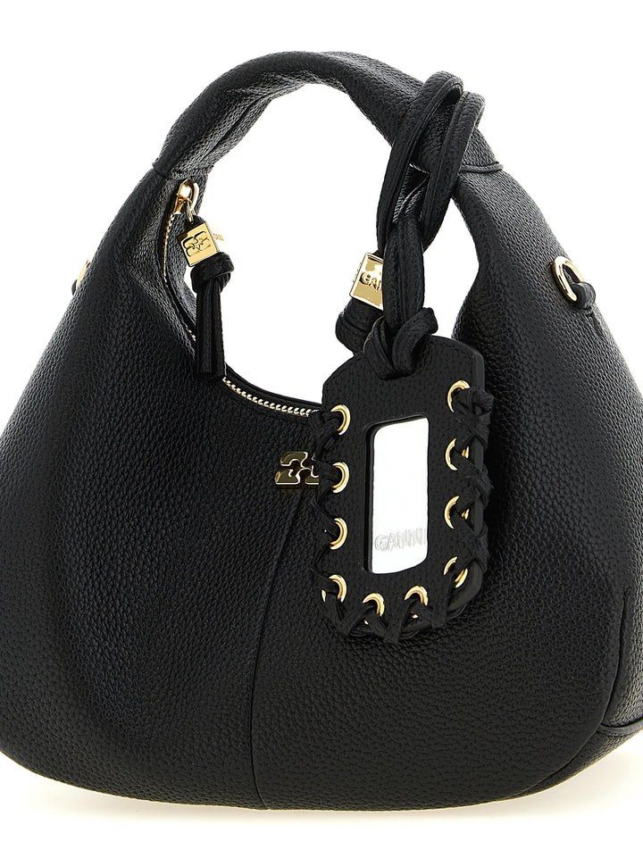 Ganni Mini Hobo Borse a Mano - Nero | 4bc9a819b8f4a53c60427d9a19e068accf06a19e