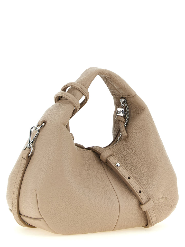 Ganni Mini Hobo Borse a Mano - Beige | 8003d970965ffcb2f47457a6de089c67cfda409d