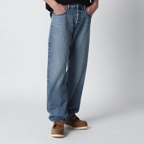 Blue Friction Jeans In Regenerated Denim