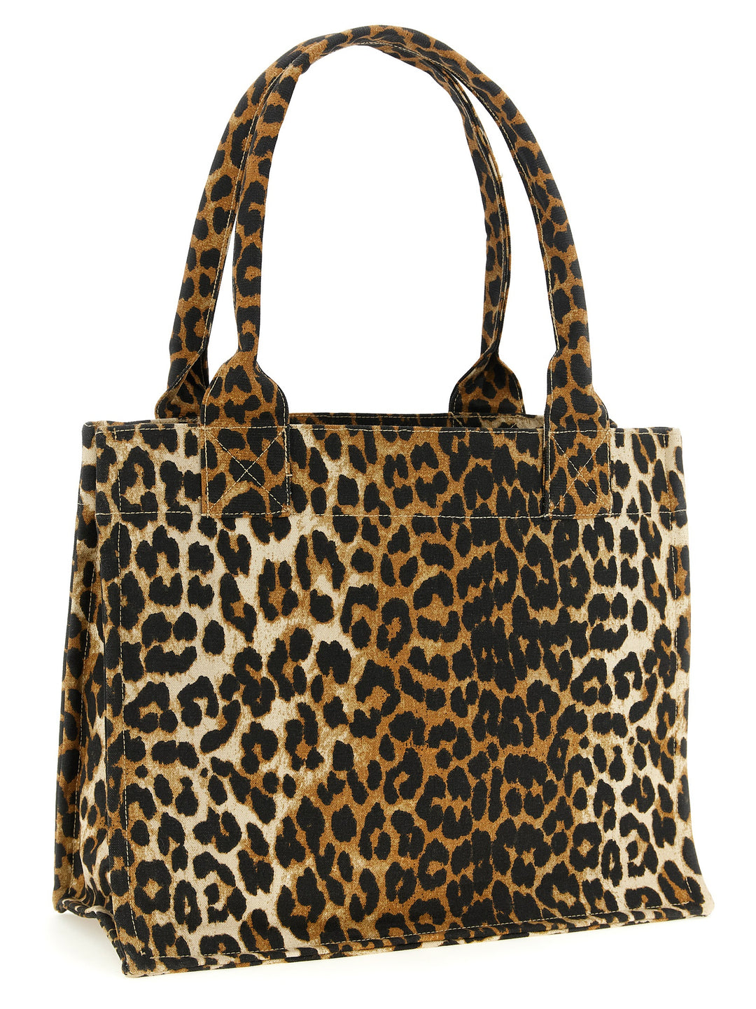 Ganni Leopard Tote - Marrone | de2b4a498f12ee5b0b7f59134398253389dc76a1
