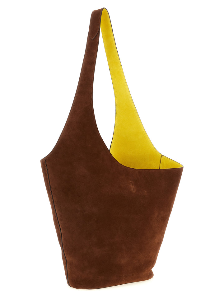 Alberta Ferretti Suede Shoulder Bag Borse a Spalla e Tracolla - Marrone | 81abf2bf0ef0a048a301bd55576fcf2eda578e93