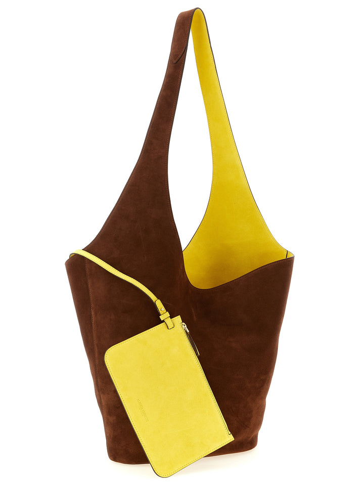Alberta Ferretti Suede Shoulder Bag Borse a Spalla e Tracolla - Marrone | 9268e2c614a79a935b702f8841934193a79d3f0e