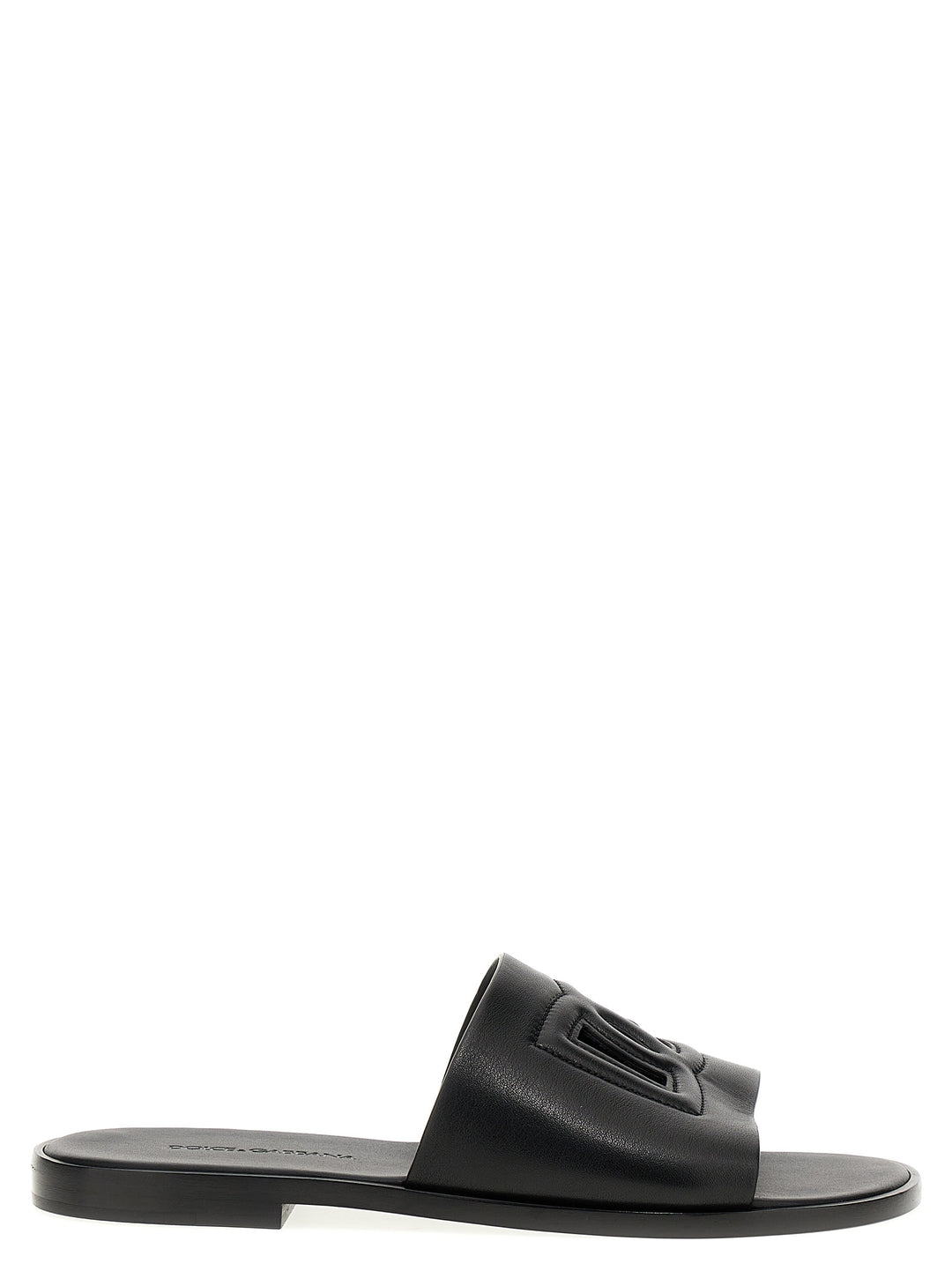 Dolce & Gabbana Logo Slides Sandali - Nero | 967ee2d09c5fb2331d1aa0ab4e545348b9fc14bb