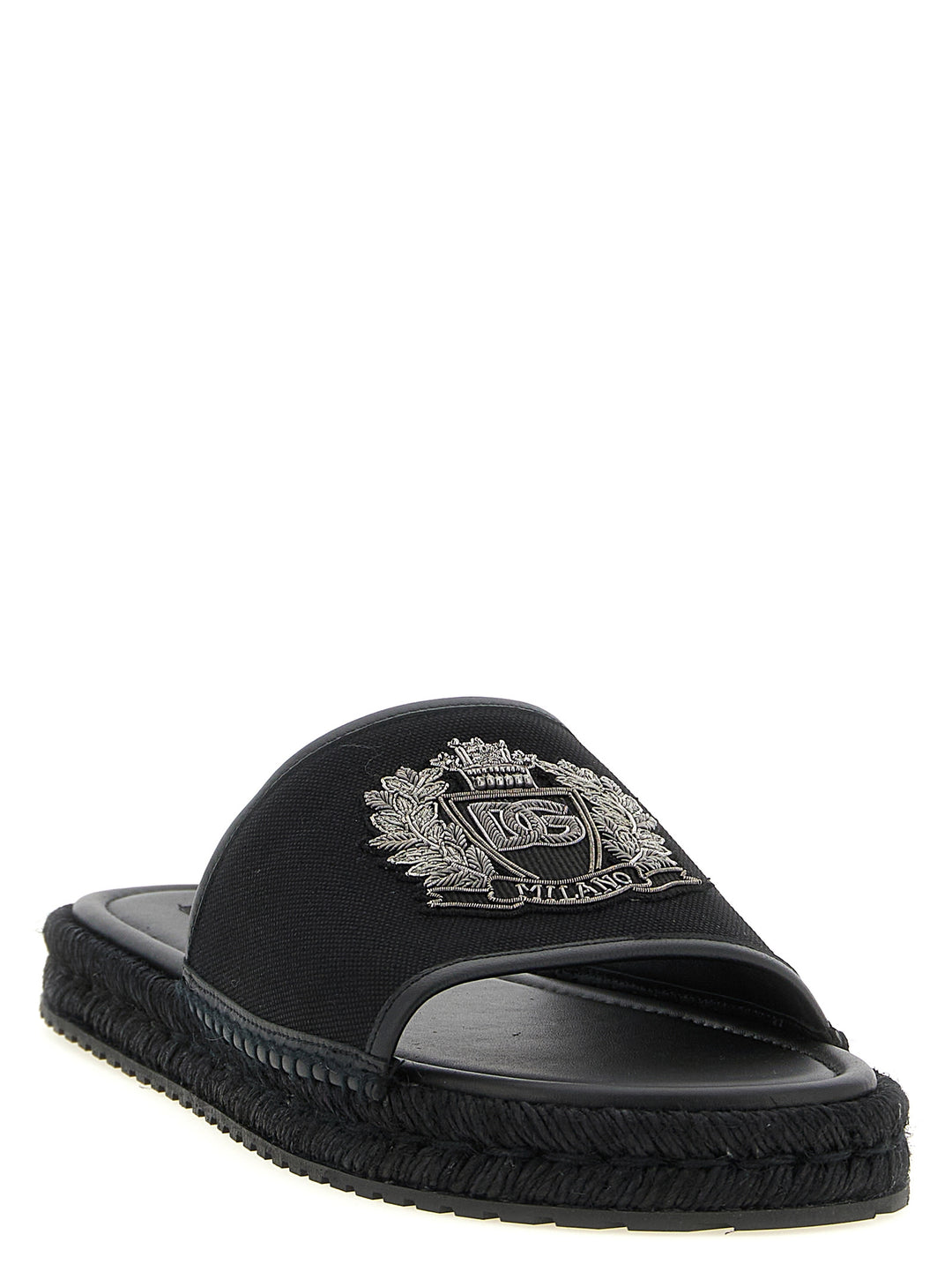 Dolce & Gabbana Cross-Stitch Espadrilles Sandali - Nero | 8eae2e0f137eb5d3356a0aeb08d34ea181d66cc0