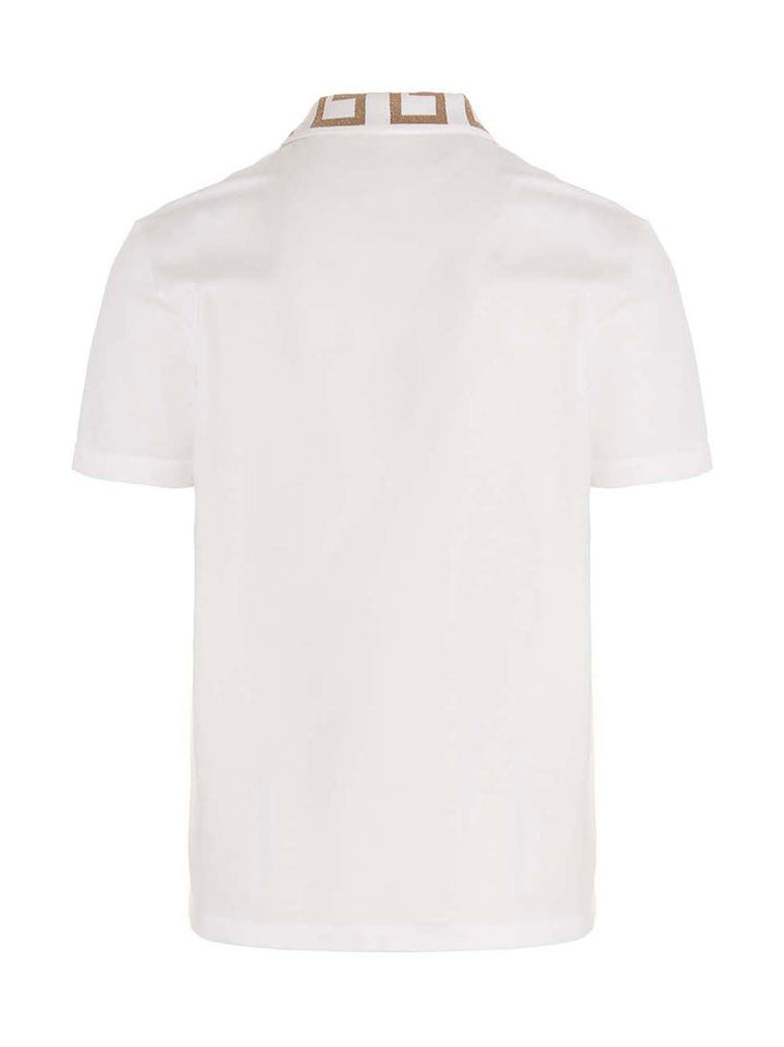 Versace Greca Polo - Bianco | 1c6c02cfc362c3975fb7269cd35130c3cb4b491e