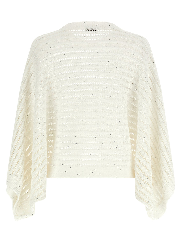 Peserico Tricot Florette Sweater Maglioni - Bianco | 2971cf9e9968122cb75ce156112d583abf675146