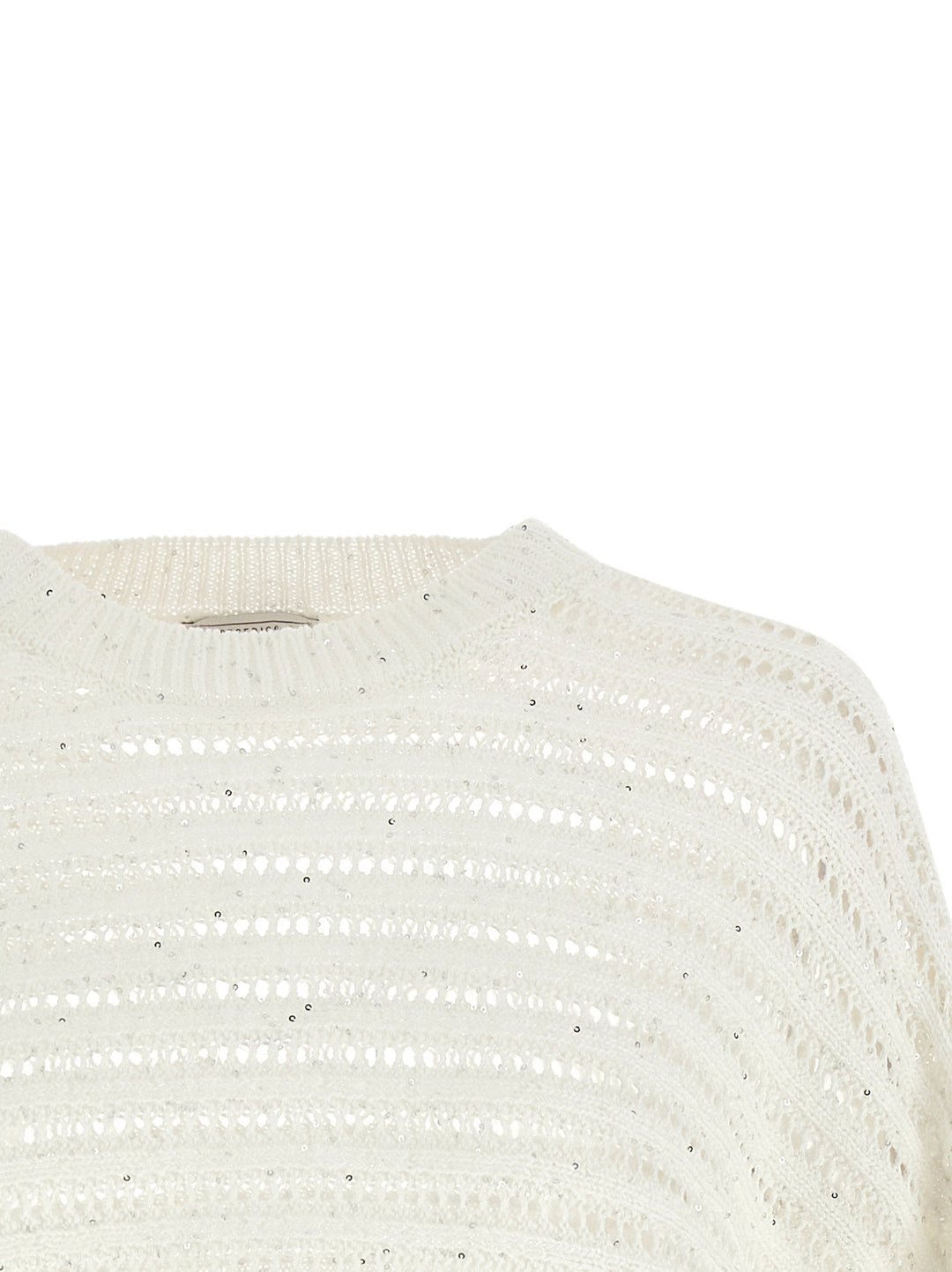 Peserico Tricot Florette Sweater Maglioni - Bianco | b993aff3383b9f37e988018b3285d07a06b02f30