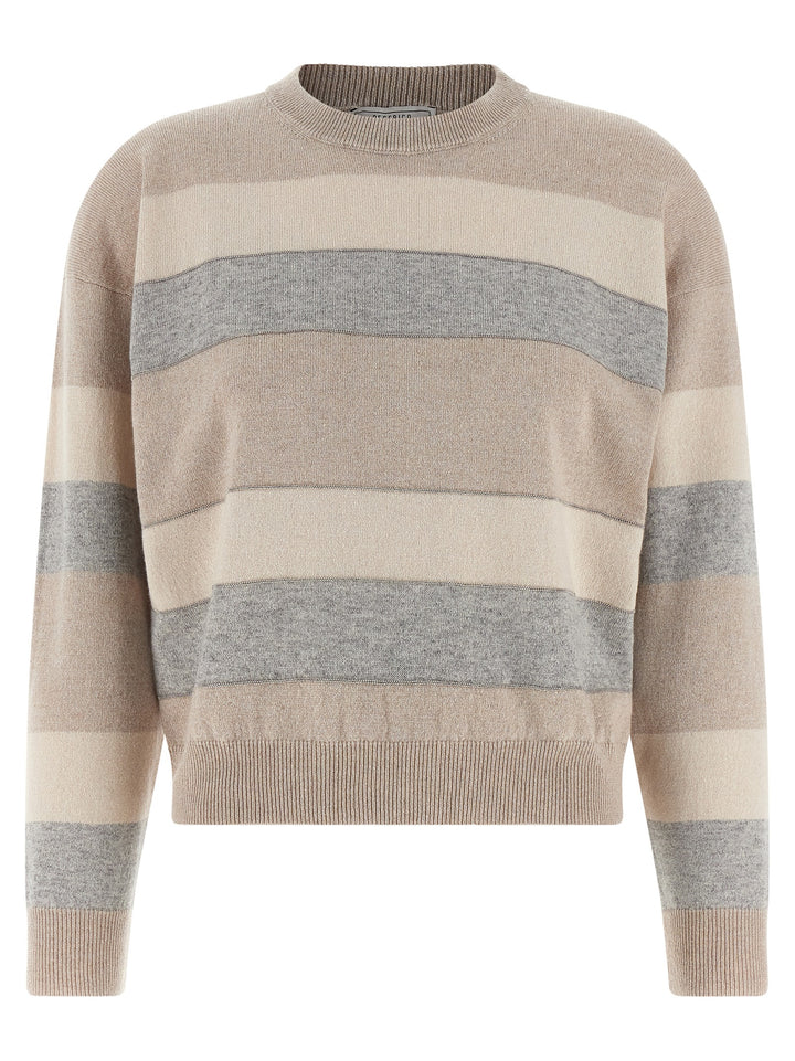 Peserico Wool Sweater Maglioni - Beige | e4fb3af8a024f281b99c625377201a79bdb30485