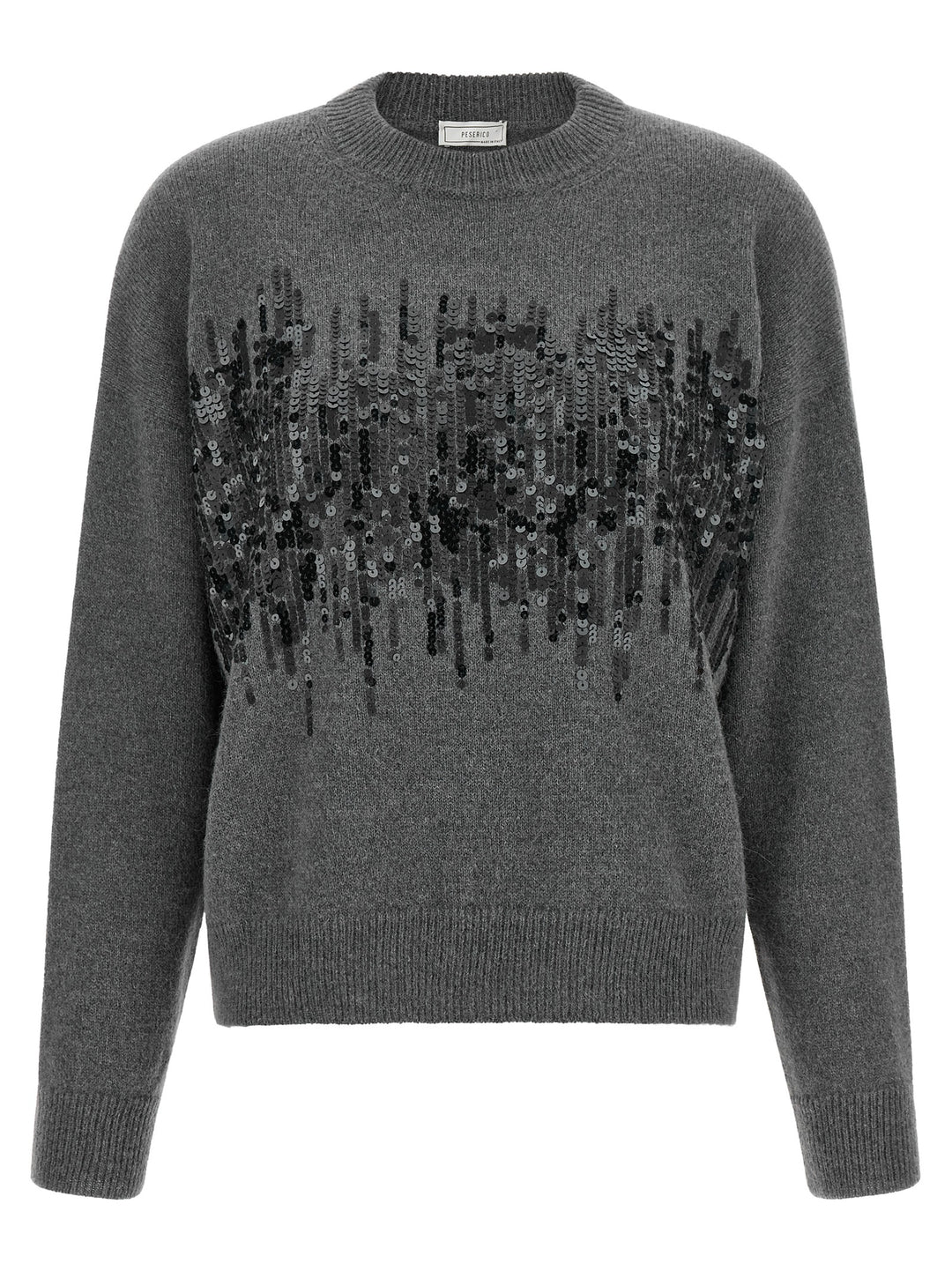 Peserico Sequin Sweater Maglioni - Grigio | 58539bd7a9411d9a0ccf1f1292c00808a0914fe5