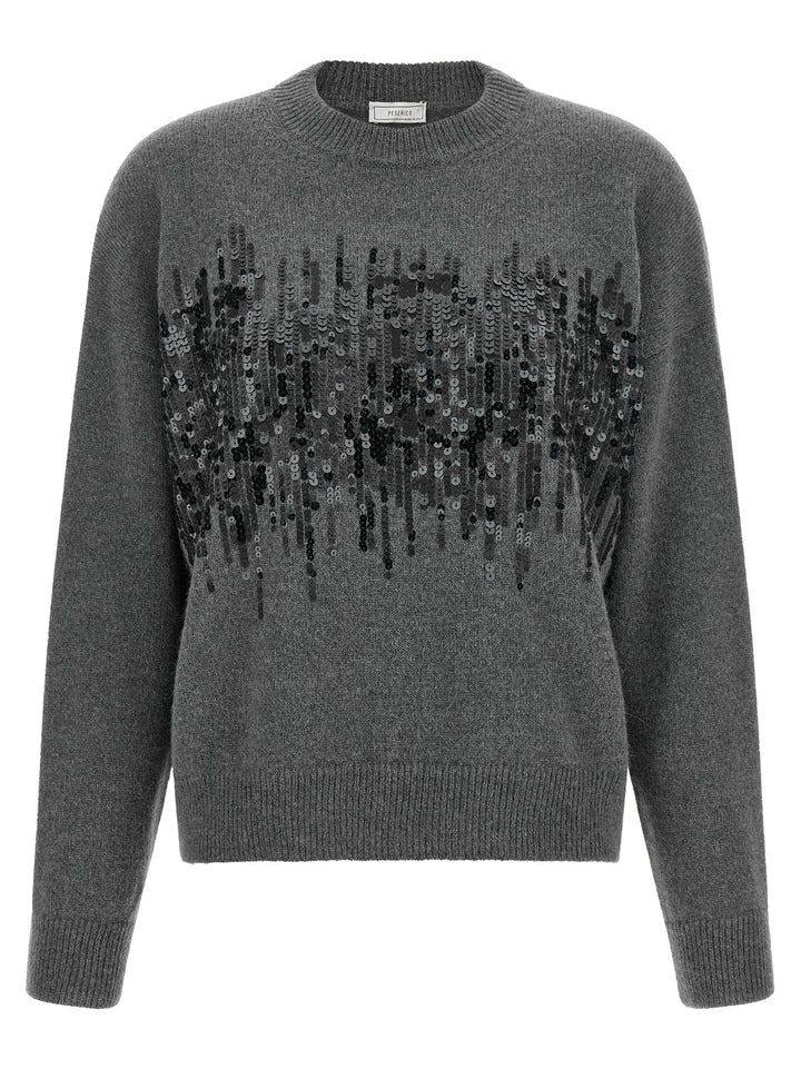Peserico Sequin Sweater Maglioni - Grigio | 58539bd7a9411d9a0ccf1f1292c00808a0914fe5