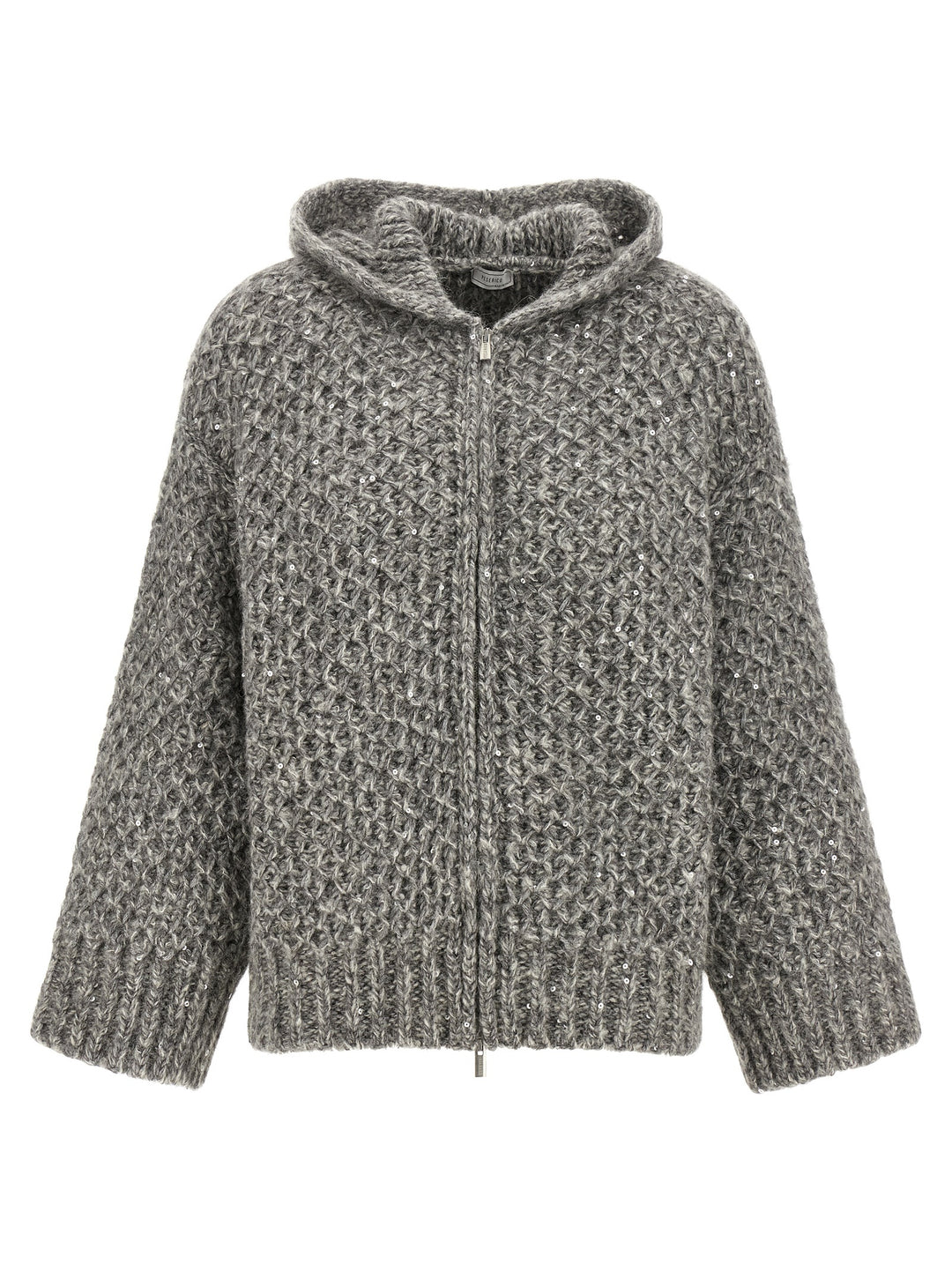 Peserico Zipped Hooded Cardigan Maglioni - Grigio | aff90ed0fbc5f3d074b566f39b4fde4e1b45789c