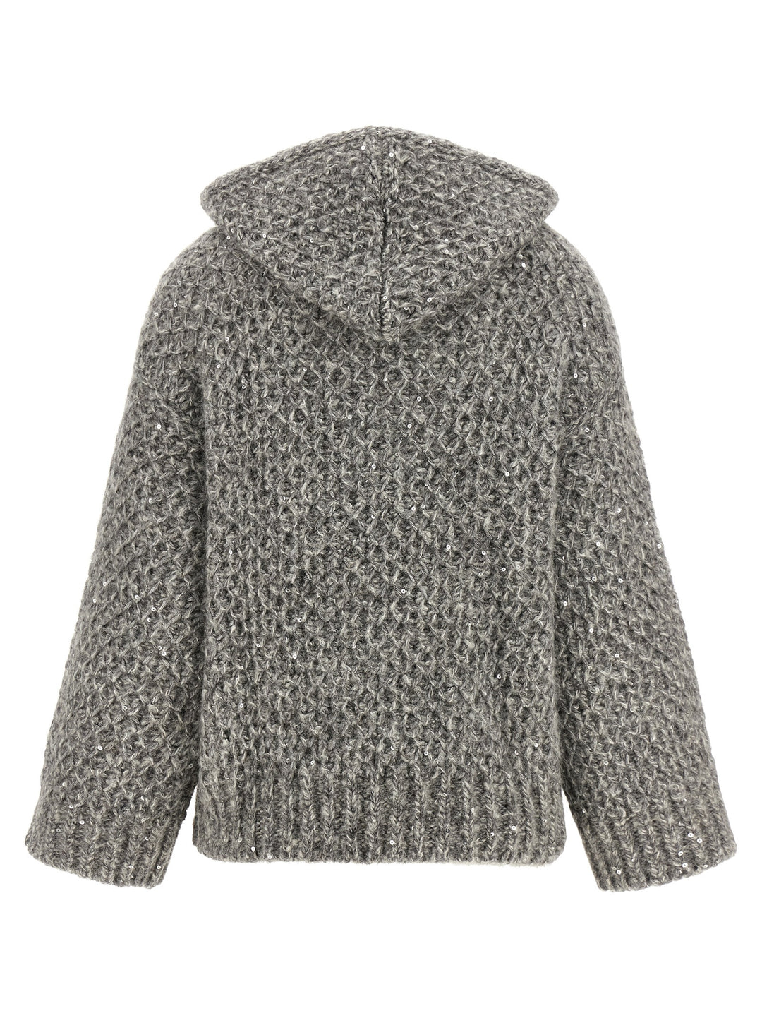 Peserico Zipped Hooded Cardigan Maglioni - Grigio | abd951556ad010743b2eea63671e48caf6c54799