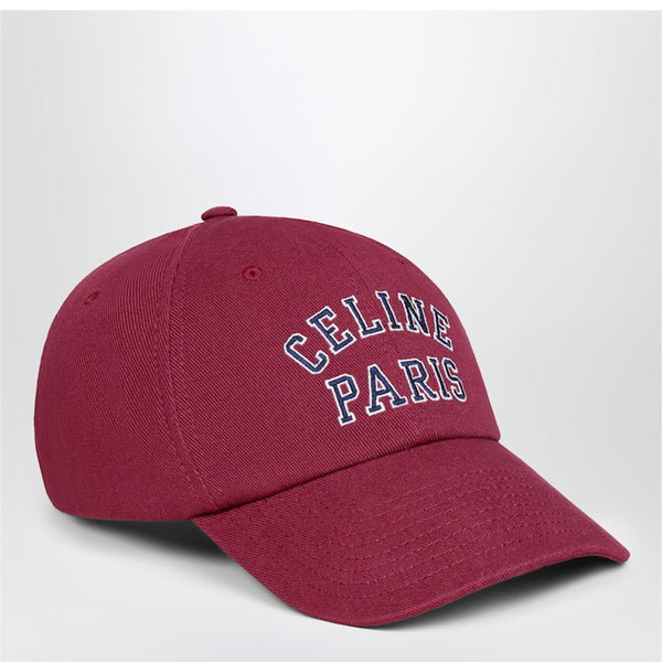 Richelieu Cap In Cotton Twill Grape/ Navy