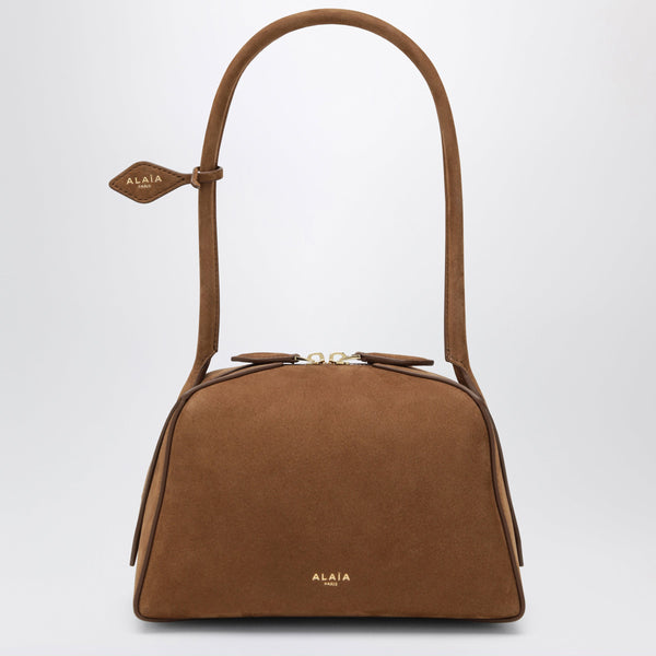 Small Le Bouledogue Bag In Light Brown Nubuck