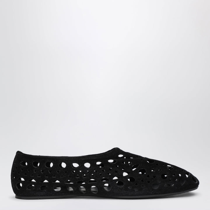 Alaïa Zapatillas Vienne Perforadas Negras Suede