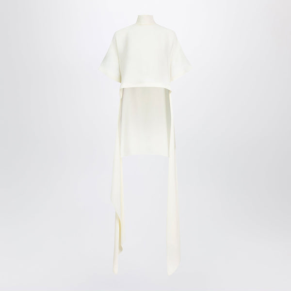 Asymmetric Top In Cream Viscose Cady