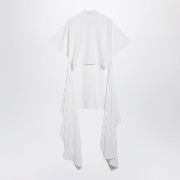 Asymmetric Cotton Jersey T-Shirt In White