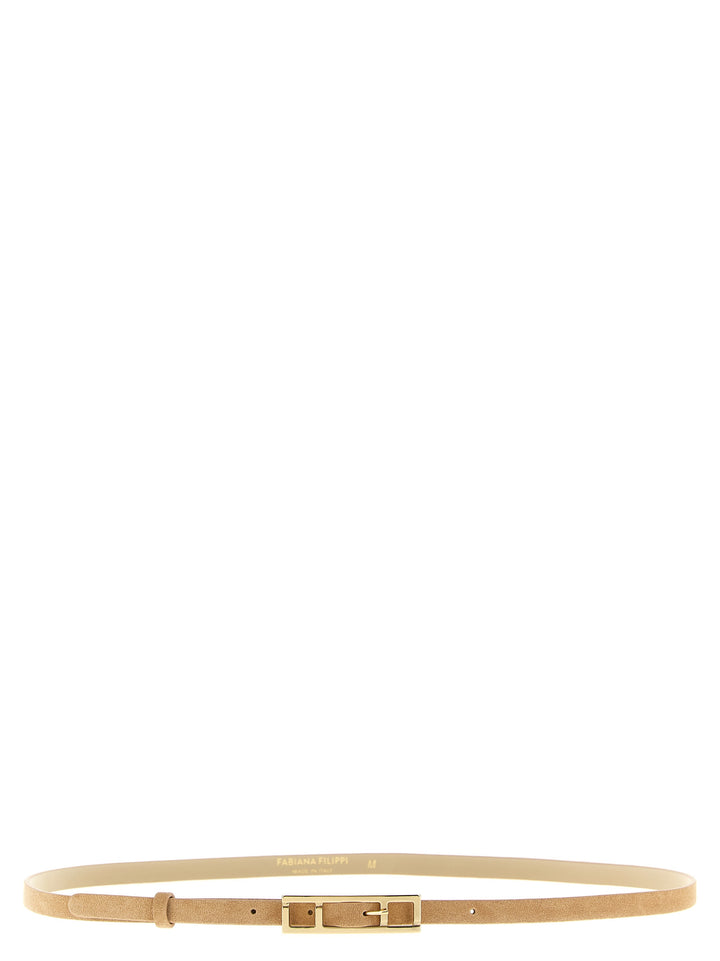 Fabiana Filippi Suede Belt Cinture - Beige | 4c8a03e6e60b379379ea417aed8d6046a64fec0d