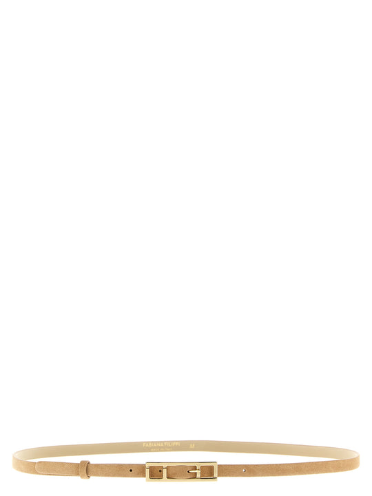 Suede Belt Cinture Beige