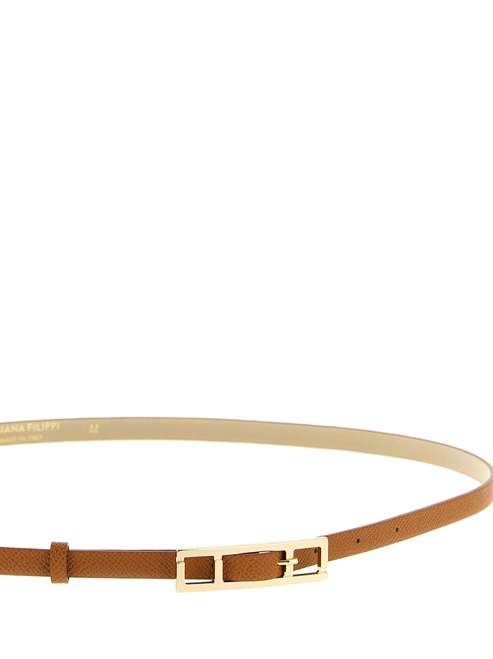 Fabiana Filippi Leather Belt Cinture - Marrone | 8fc47114ef9cbf89696f53e39736b7051a3911b4