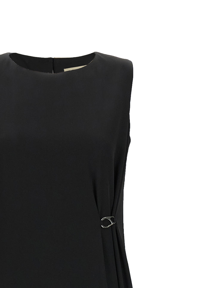 Herno Fluid Diagonal Dress Abiti - Nero | e69a20ff862ffa3cbb1fa503717c297e778bf5ad