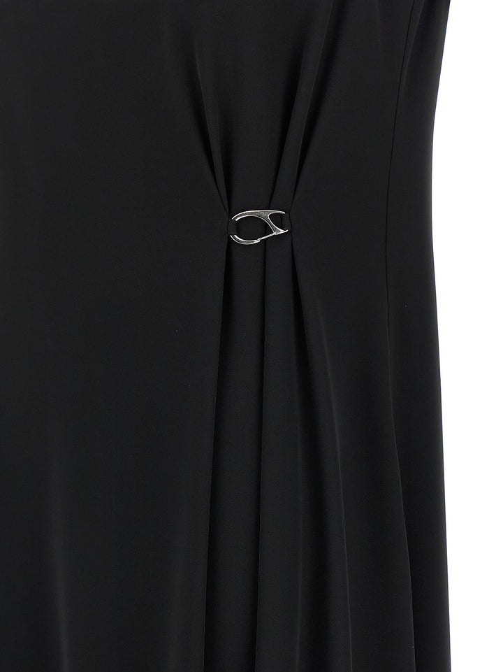 Herno Fluid Diagonal Dress Abiti - Nero | 21d153ecbc87083e17b64973237d6c63ef064fc0