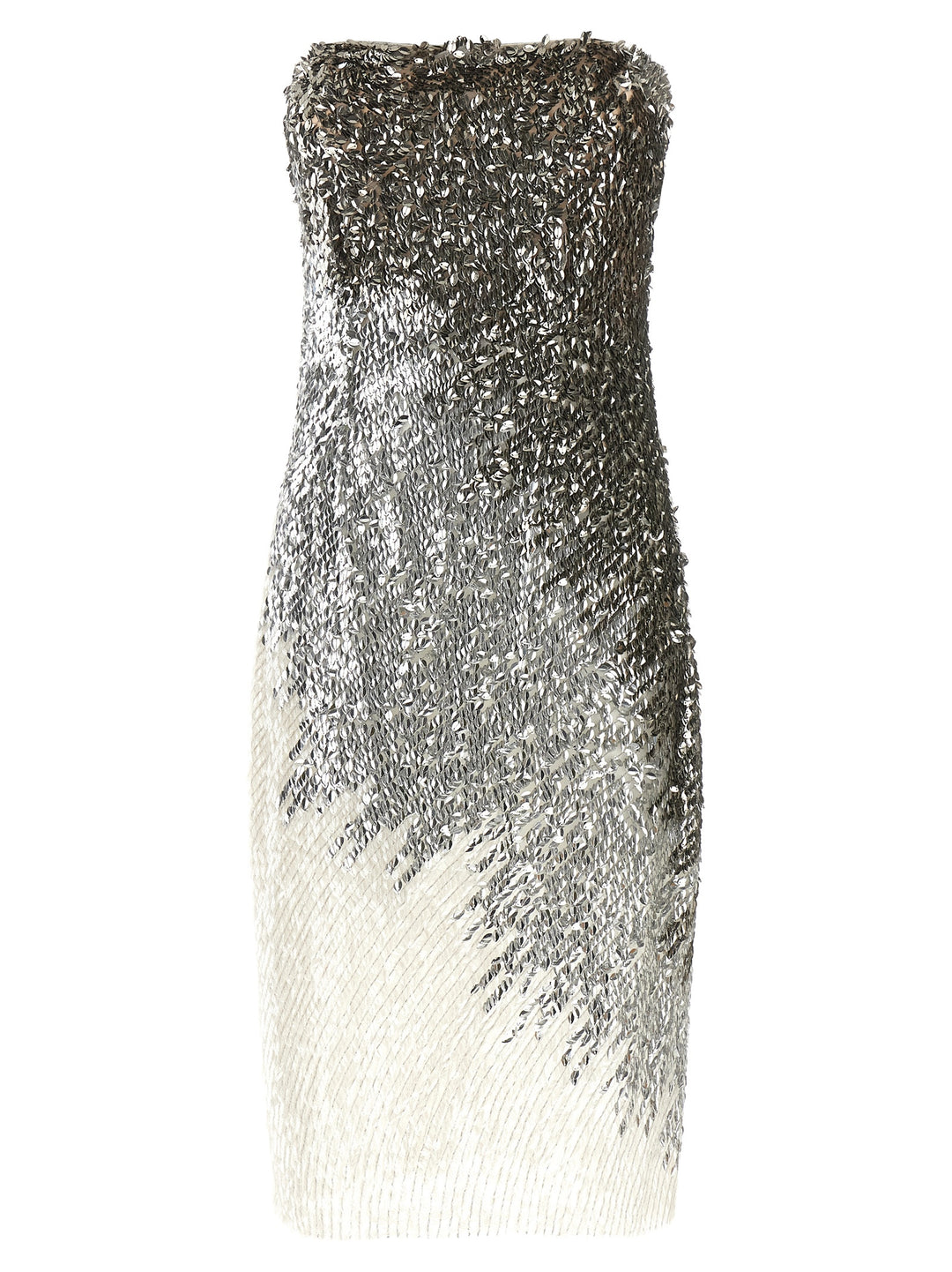 Elisabetta Franchi Metallic Tulle Dress Abiti - Silver | cc2d12bd868ef0c0ca66d64b802e44bb75ee0aa7