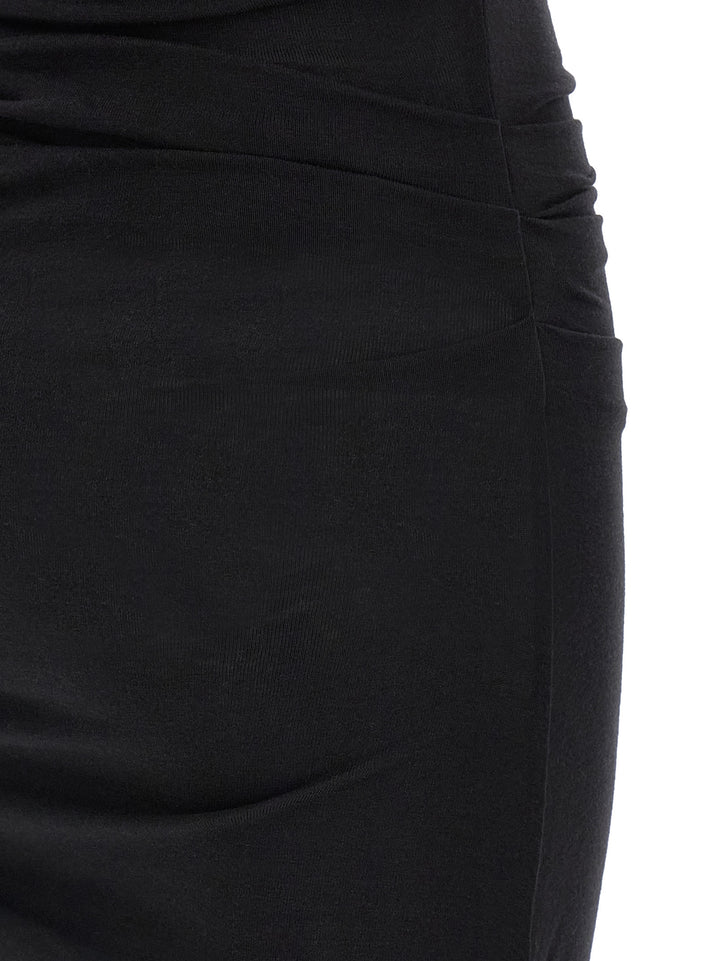 Elisabetta Franchi Logo Embroidery Dress Abiti - Nero | 2ed1dc328b018266532475a4232b022ff9b49003