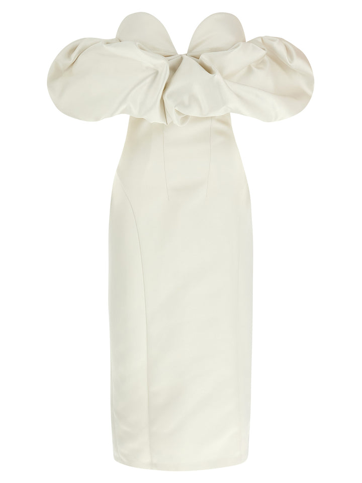 Elisabetta Franchi Off-The-Shoulder Dress Abiti - Bianco | fe43eff2fd5eded24d22eeaf20ae5999ddf889c0