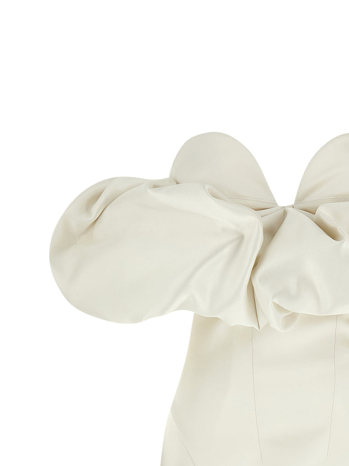 Elisabetta Franchi Off-The-Shoulder Dress Abiti - Bianco | 440baa0eaf268b851d91dbaac59d6d3c462e249a
