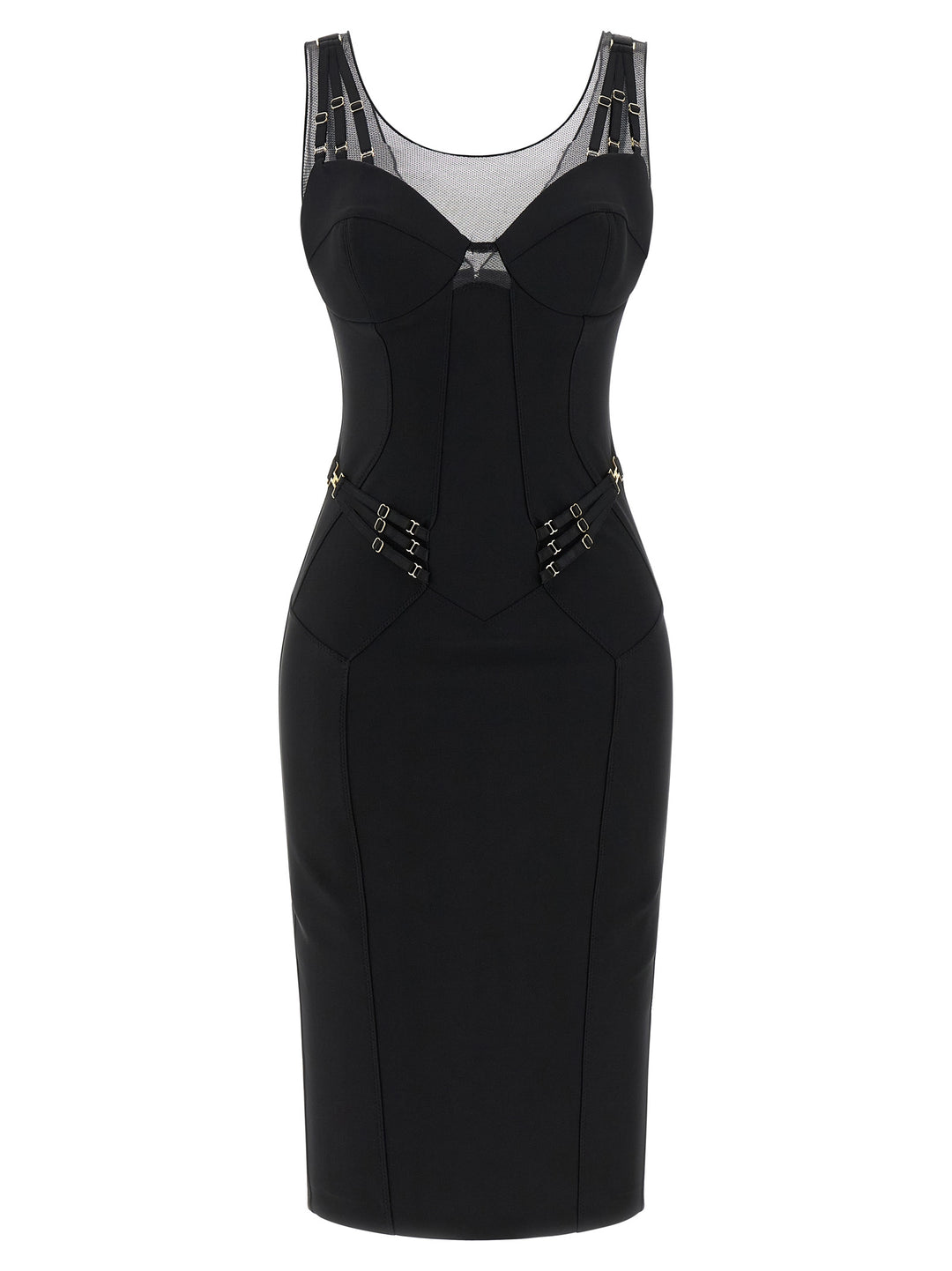 Elisabetta Franchi Corset Dress Abiti - Nero | f368a99307534283bfdb6de231acaaa36b3b5310