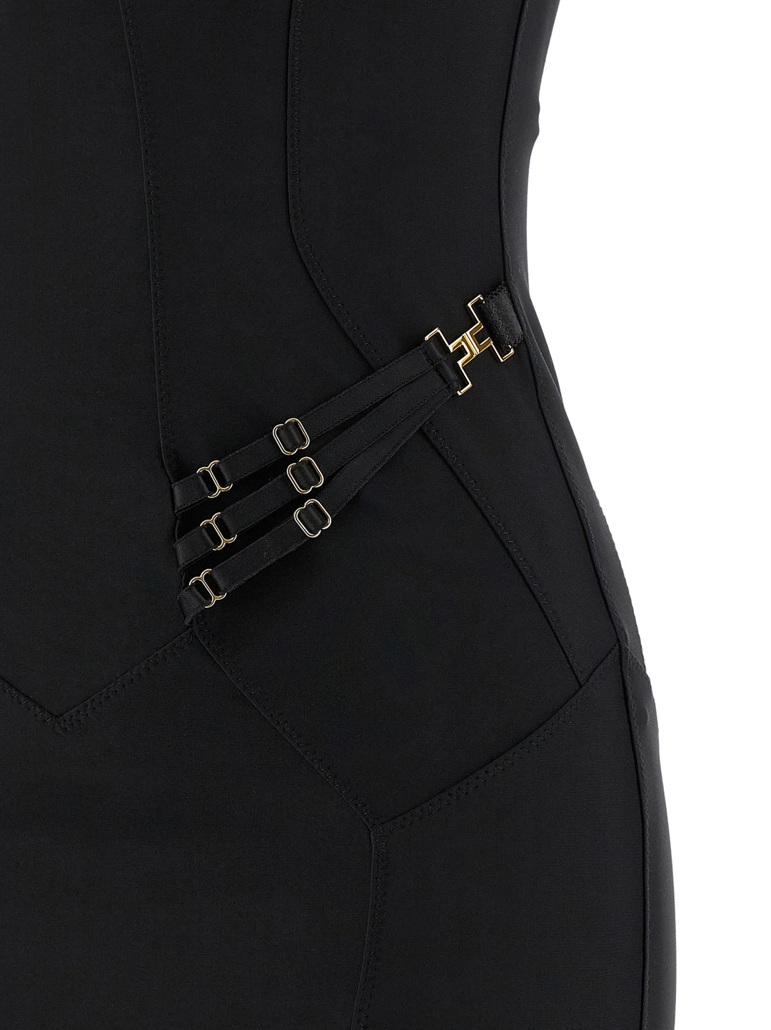 Elisabetta Franchi Corset Dress Abiti - Nero | 5fec3738de31a744623bd0efce8fbd0fb59d1036