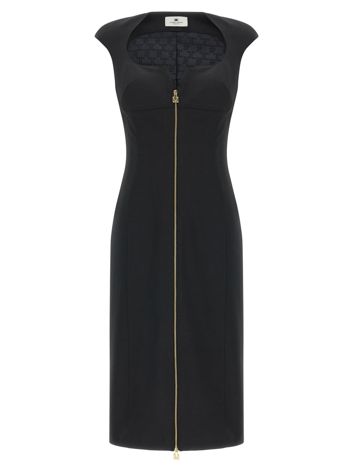 Elisabetta Franchi Heart-Shaped Neckline Dress Abiti - Nero | c408667562a747d595c12fe24d27ba9759fd010c