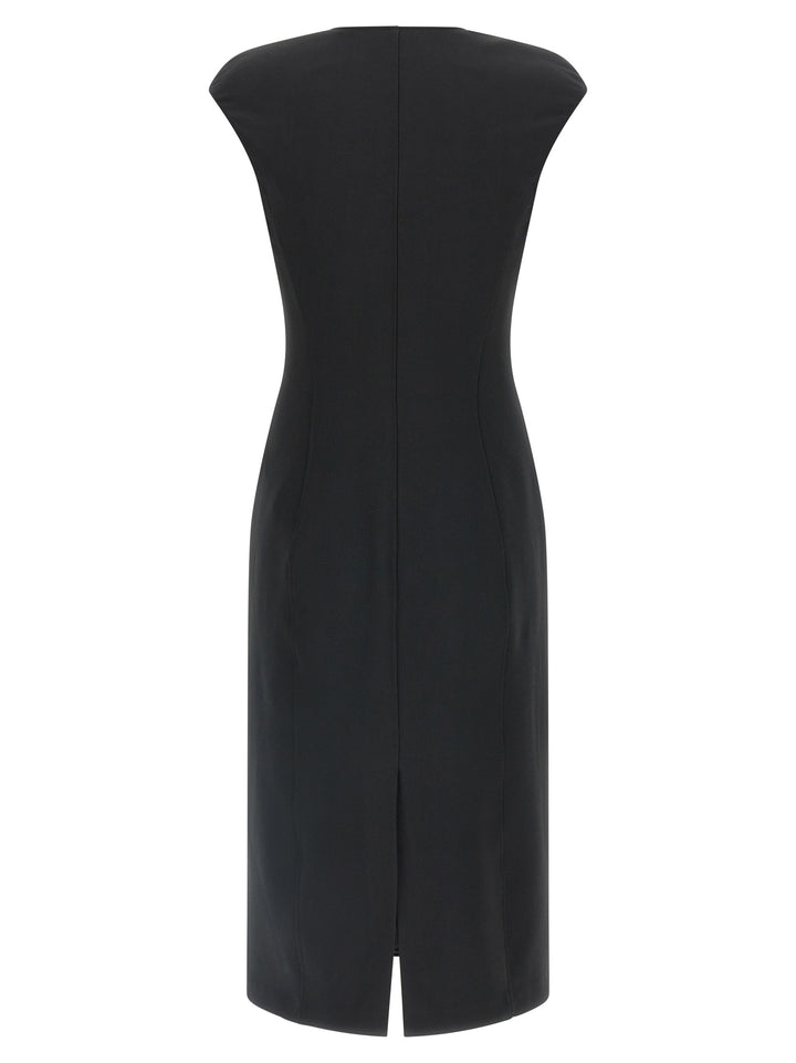 Elisabetta Franchi Heart-Shaped Neckline Dress Abiti - Nero | 9dfde3a60a511a3c4924d813dcf503585f998672