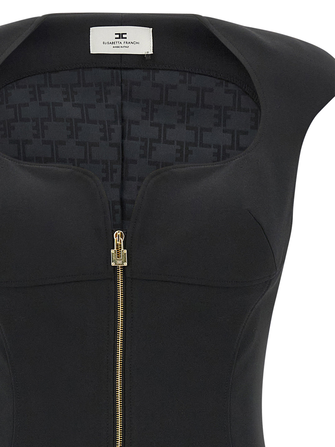 Elisabetta Franchi Heart-Shaped Neckline Dress Abiti - Nero | 4ce4d2e93a1e1af6b046cbf03521a98f9520bcb1