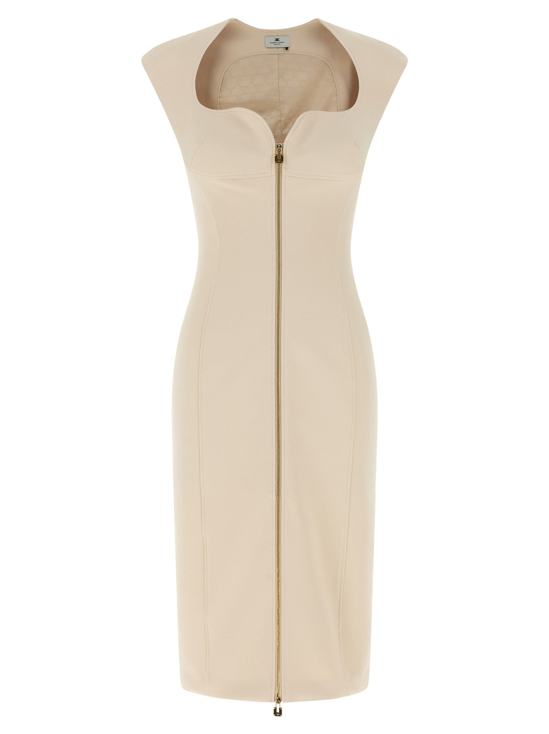 Elisabetta Franchi Heart-Shaped Neckline Dress Abiti - Beige | 127efed50f9038d25886c54fffb4866c8c133d30