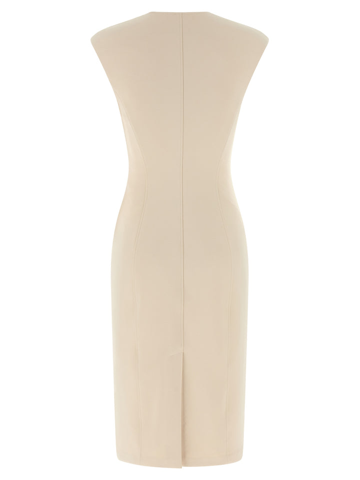 Elisabetta Franchi Heart-Shaped Neckline Dress Abiti - Beige | a137f5cac60b4b39e63771c3d03884606fbf2d76