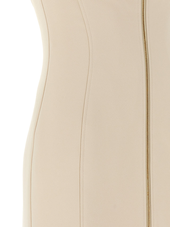 Elisabetta Franchi Heart-Shaped Neckline Dress Abiti - Beige | 3a8e1ca30c859195a8519a39ad59cadae8e1da5c