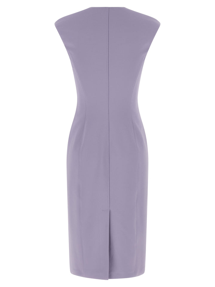 Elisabetta Franchi Heart-Shaped Neckline Dress Abiti - Viola | 2963018b70d76857d68d23109e1c837a953e44fa