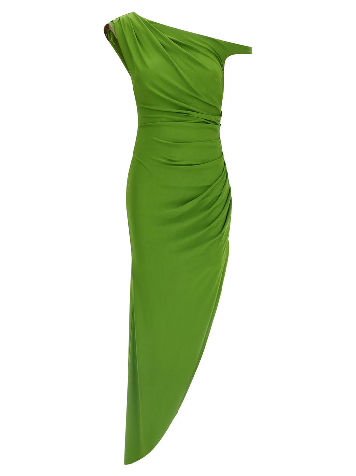 Elisabetta Franchi Jewel Shoulder Dress Abiti - Verde | b7a5f9bb8b6970acaa75d152f3e267adde1e7d02