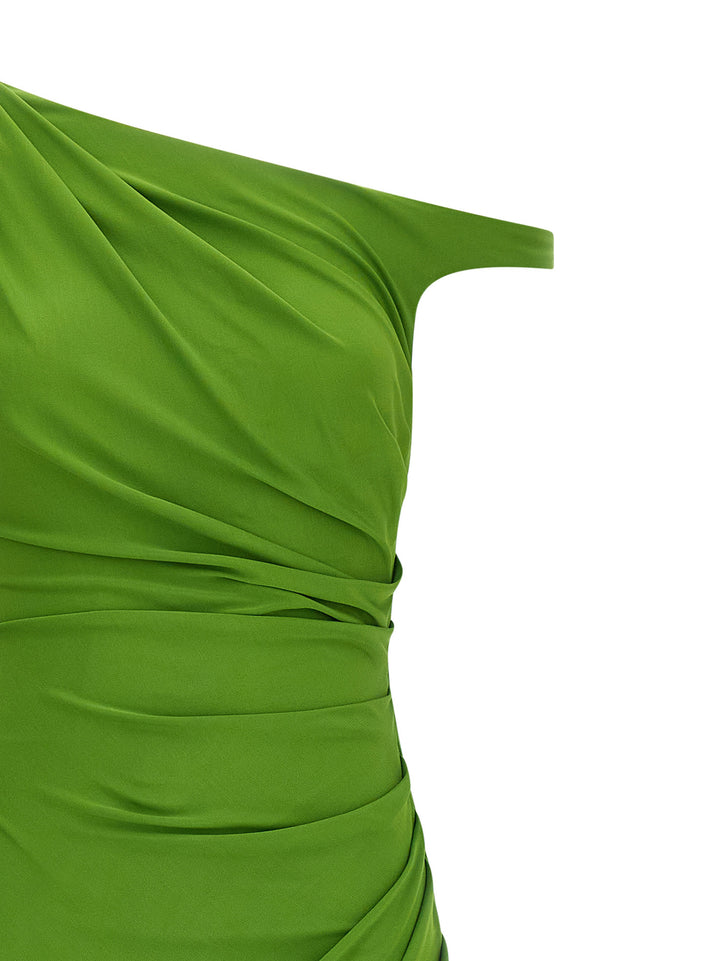Elisabetta Franchi Jewel Shoulder Dress Abiti - Verde | e0372e8664c31e27e8afaa5adf865af8b08b5aad