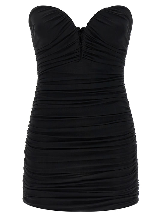 Heart-Shaped Neckline Dress Abiti Nero