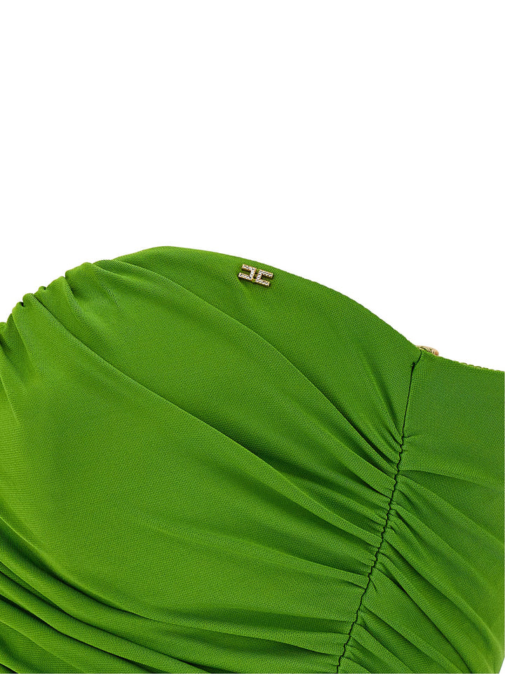 Elisabetta Franchi Heart-Shaped Neckline Dress Abiti - Verde | 2a7f26b9a65da1a581dd40855ace9aae0711678d