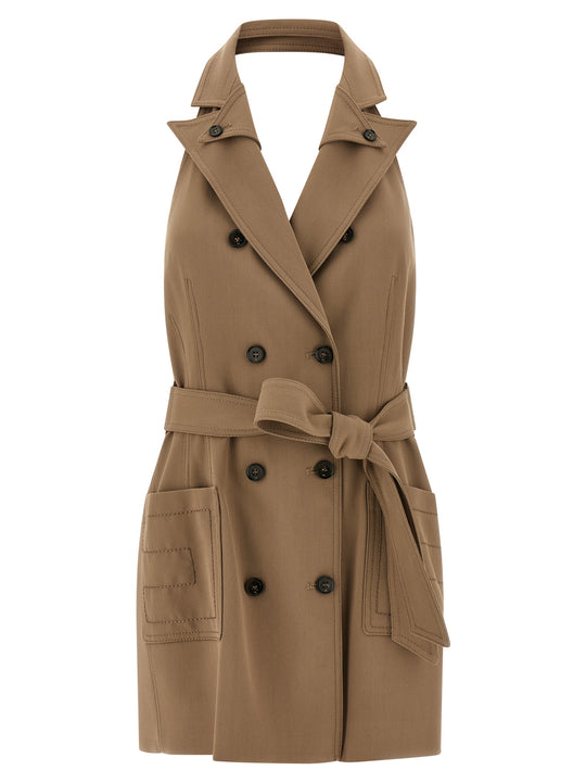 Vest Dress Abiti Beige