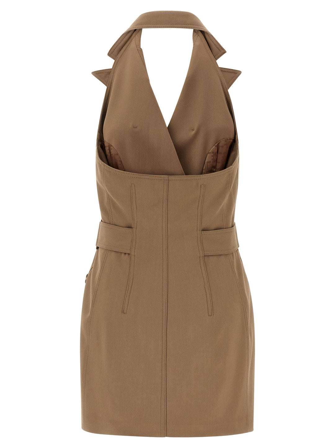 Elisabetta Franchi Vest Dress Abiti - Beige | b4315143977acb98caa5f48b3cbdbcd753a3d43c