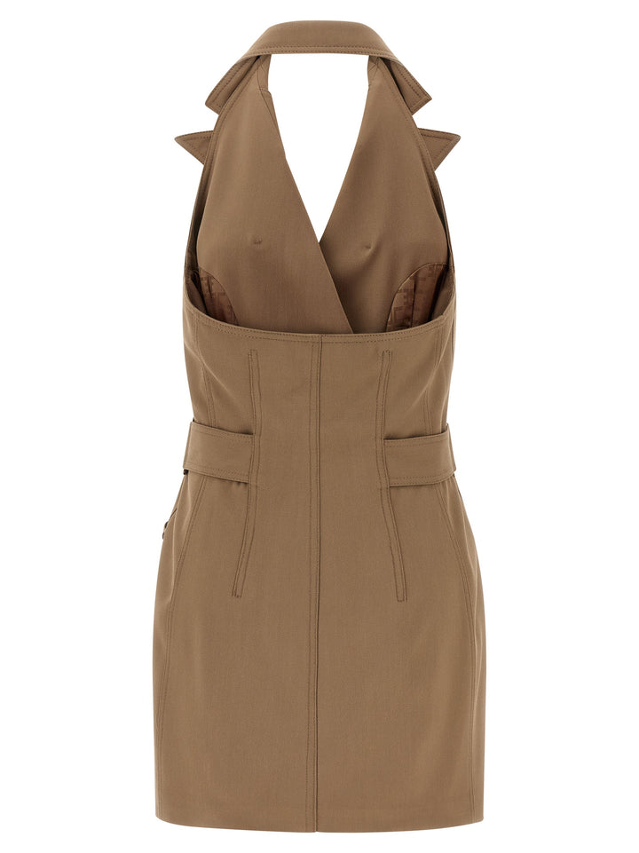 Elisabetta Franchi Vest Dress Abiti - Beige | b4315143977acb98caa5f48b3cbdbcd753a3d43c