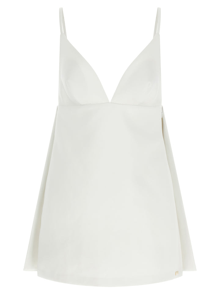 Elisabetta Franchi Duchesse Dress Abiti - Bianco | ec524ffc75c04eca6e2c848bf87c0ec3c7a17ddb