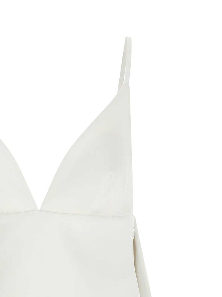Elisabetta Franchi Duchesse Dress Abiti - Bianco | 25d58a9414c1679f4de7ffc5e912efb3ef6c9670