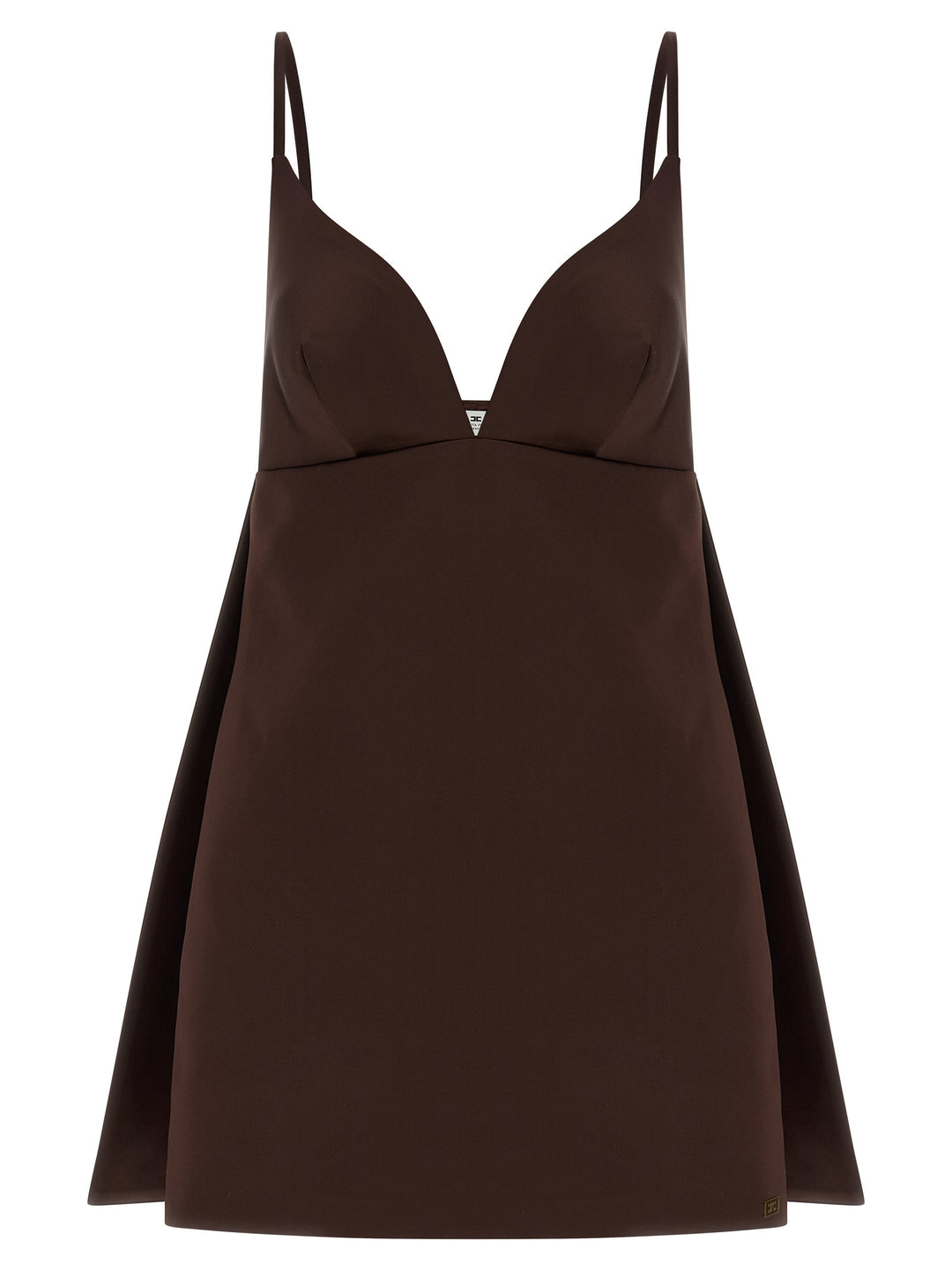 Elisabetta Franchi Duchesse Dress Abiti - Marrone | dc59c81241a6965b0aa1123525b92a52dd194ccf