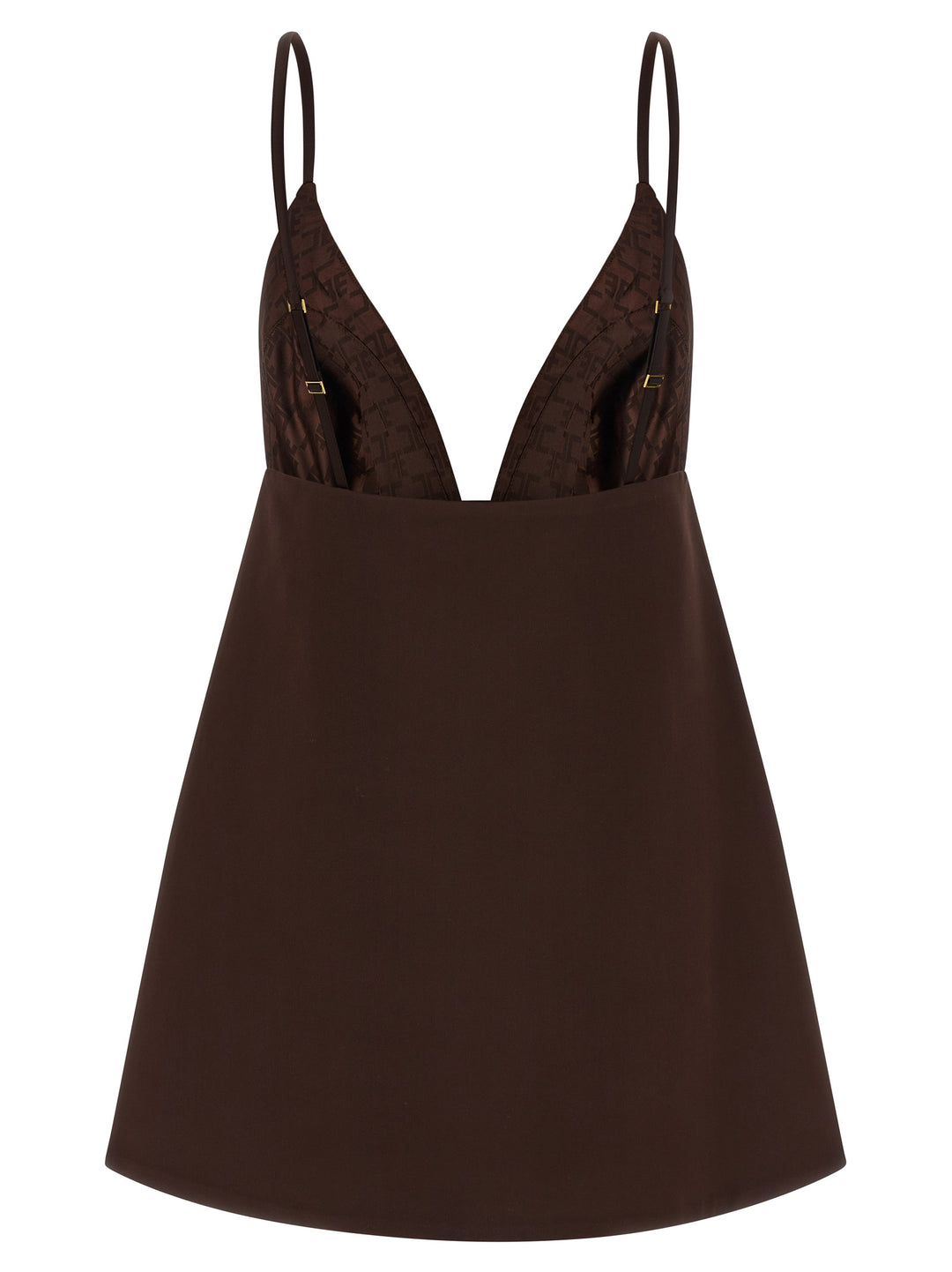 Elisabetta Franchi Duchesse Dress Abiti - Marrone | 4213290ca9461a10221e8f42f62fd5275799574b